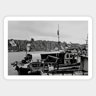 Boats of Whitby Harbour Sticker